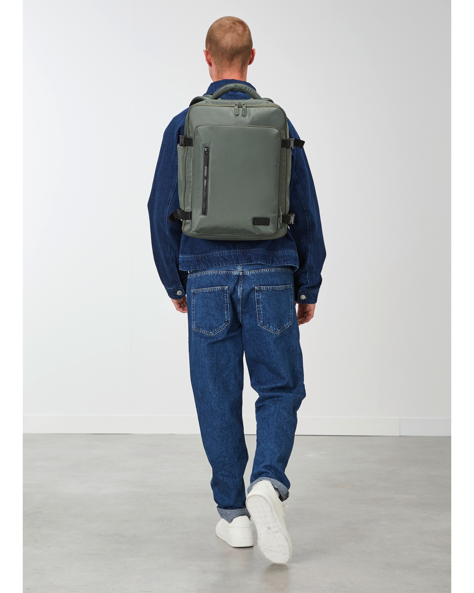 Mochila de viaje city plume blanda con capacidad de 31 l. - Lipault - Kaki Kaki-4