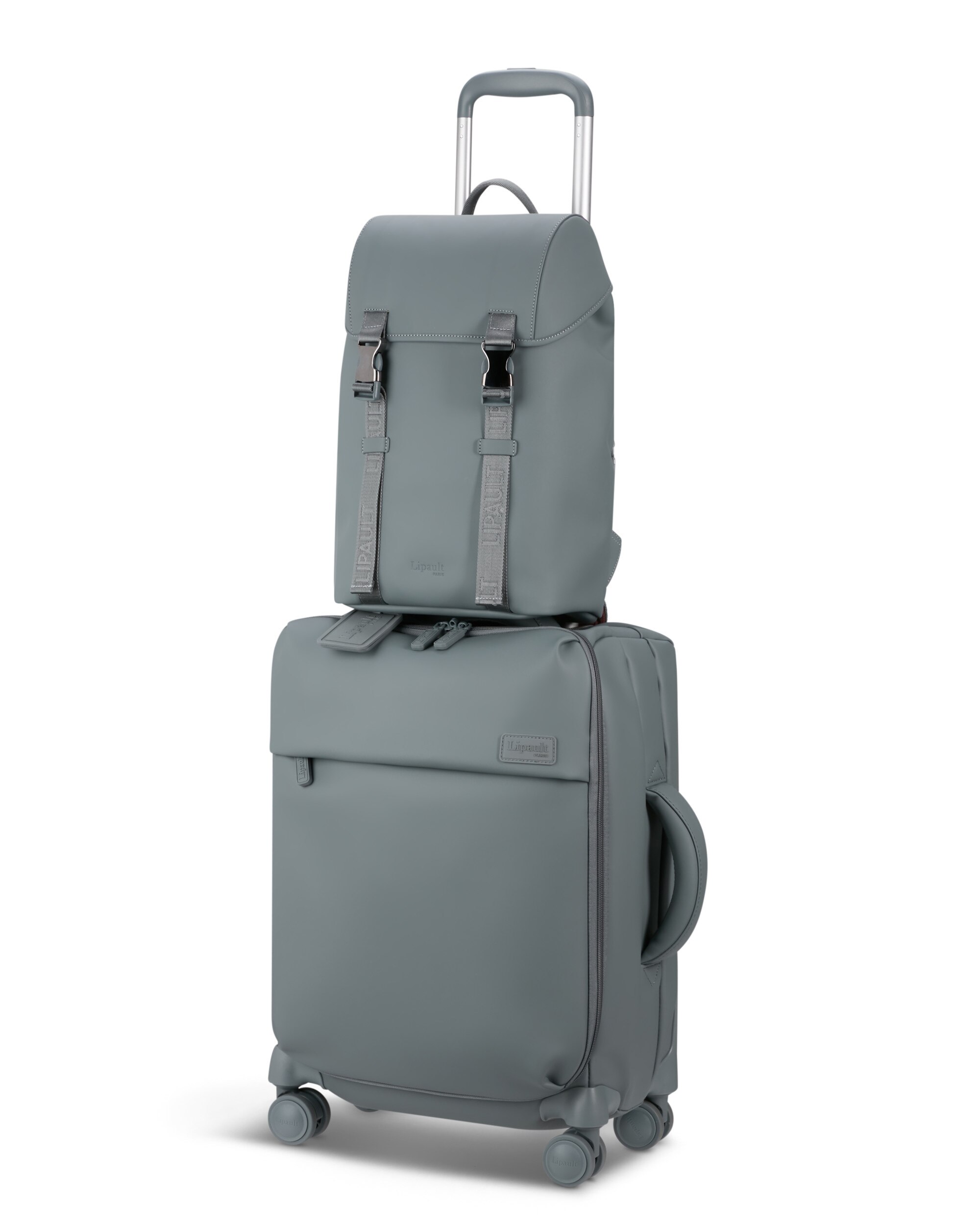 Mini mochila Lost in Berlin blanda con capacidad de 12 L - Lipault - Gris oscuro Gris oscuro-4