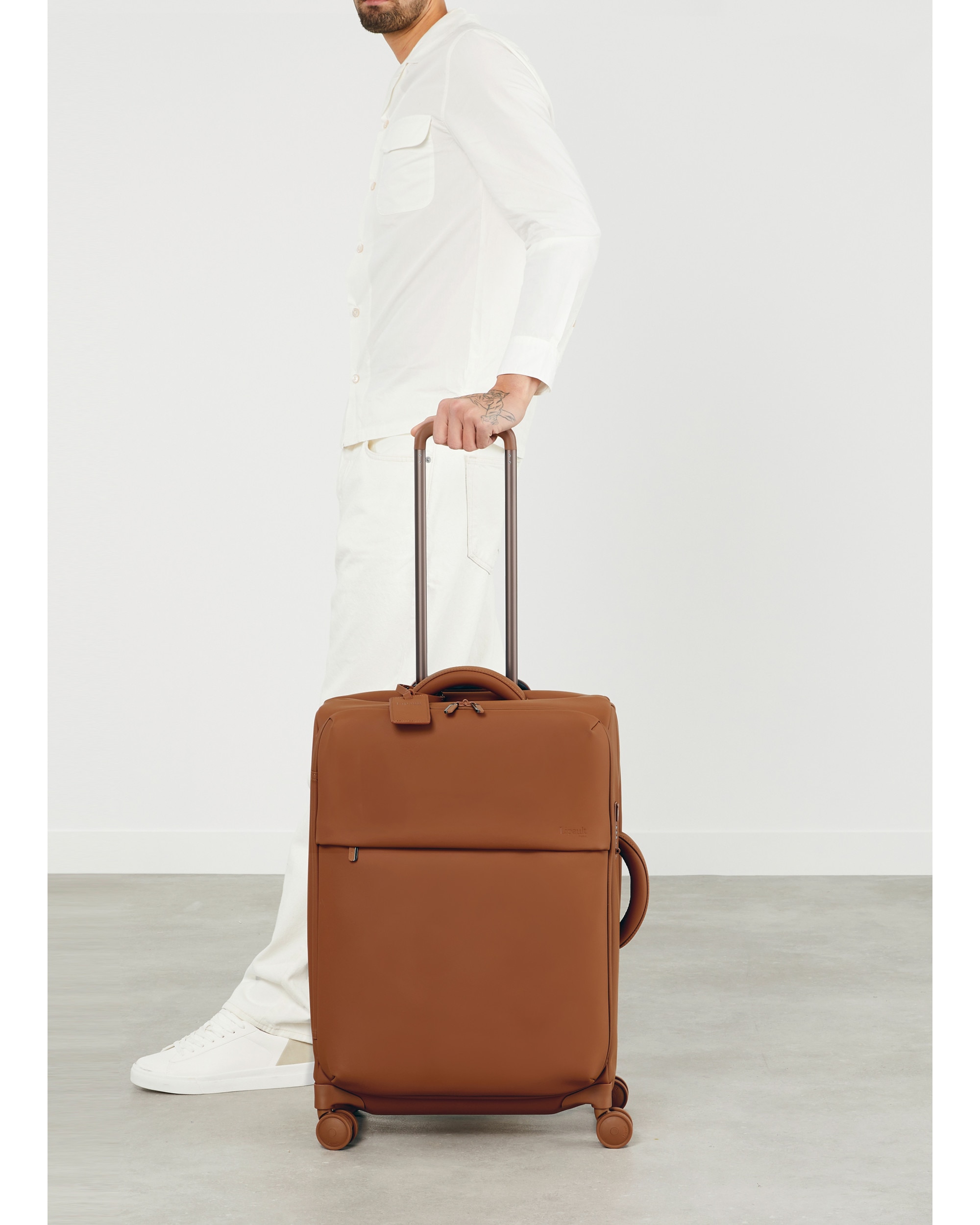 Maleta mediana 2.0 lost in berlin blanda con capacidad de 66 l. - Lipault - Marrón claro Marrón claro-4