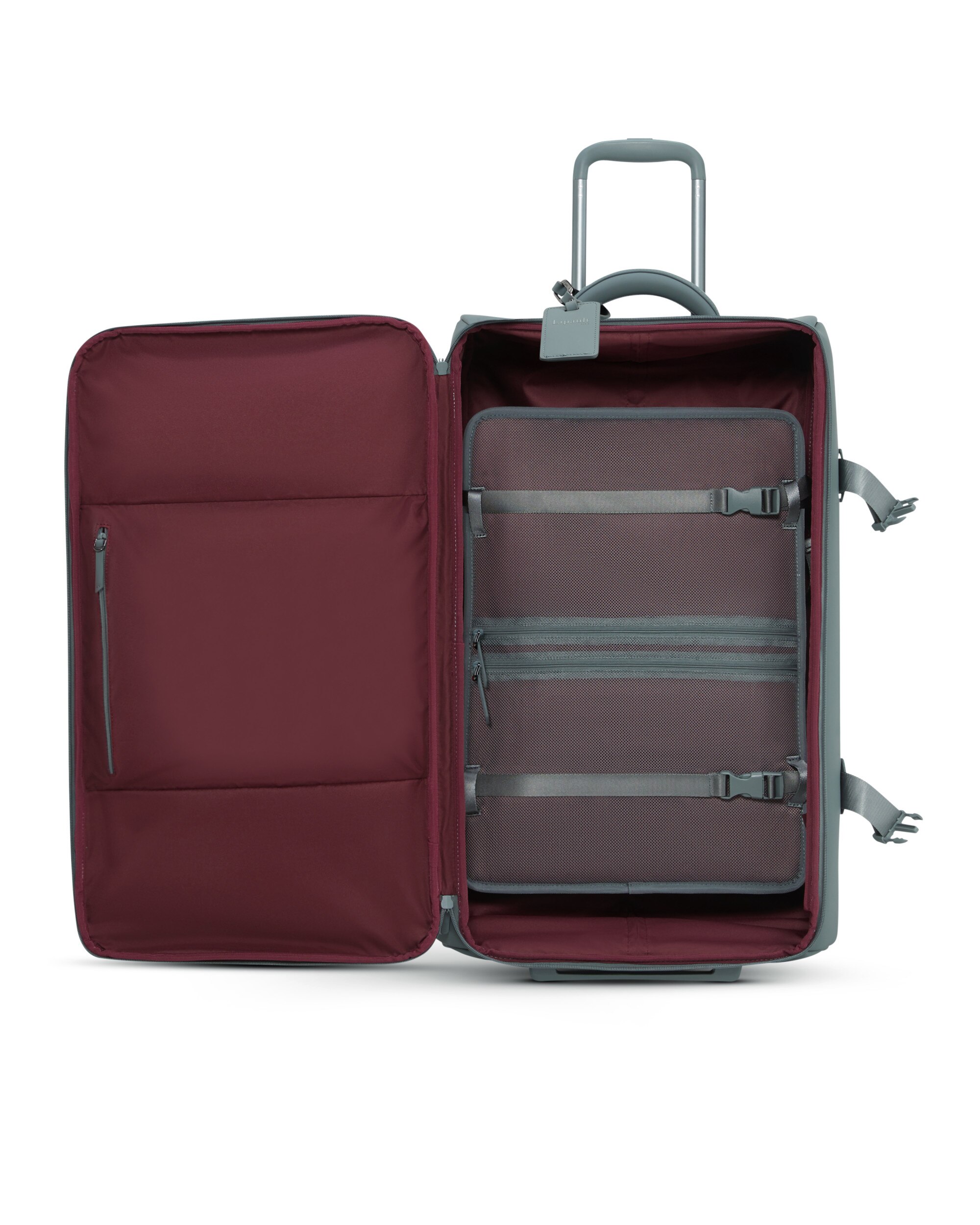 Bolsa de viaje con ruedas grande Lost in Berlin blanda con capacidad de 78 L - Lipault - Gris claro Gris claro-3