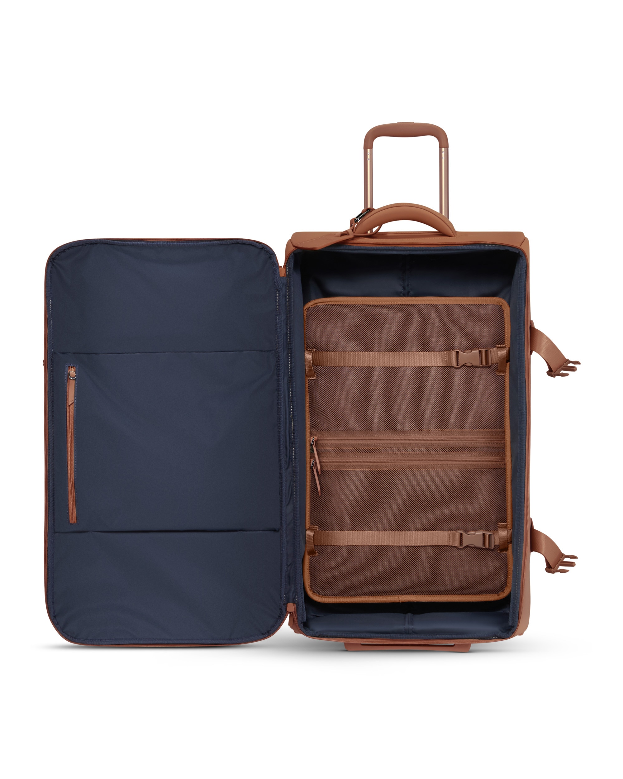 Imagen 3 de Bolsa de viaje con ruedas grande Lost in Berlin blanda con capacidad de 78 L - Lipault - Marrón Marrón