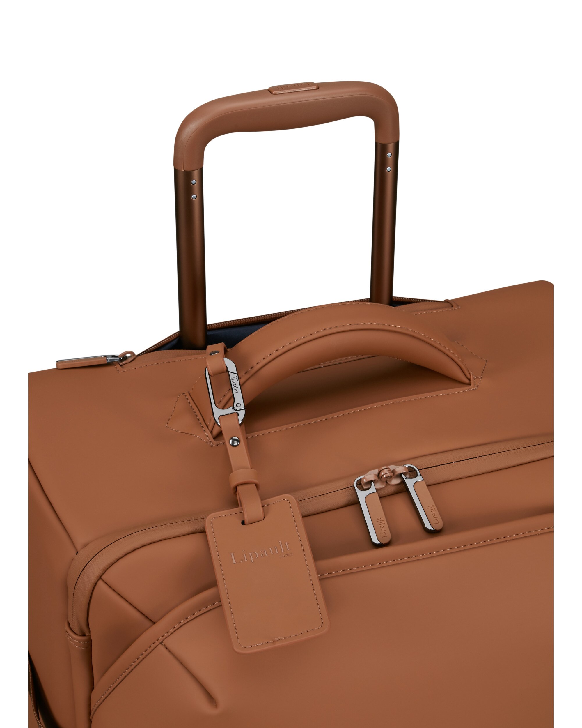 Imagen 4 de Bolsa de viaje con ruedas grande Lost in Berlin blanda con capacidad de 78 L - Lipault - Marrón Marrón