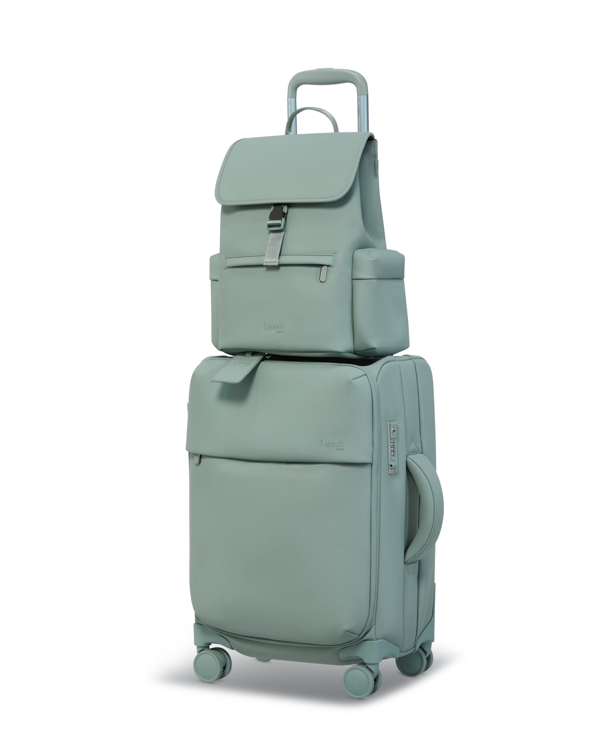 Mochila cargo mini lost in berlin blanda con capacidad de 13 litros - Lipault - Verde Agua Verde Agua-5