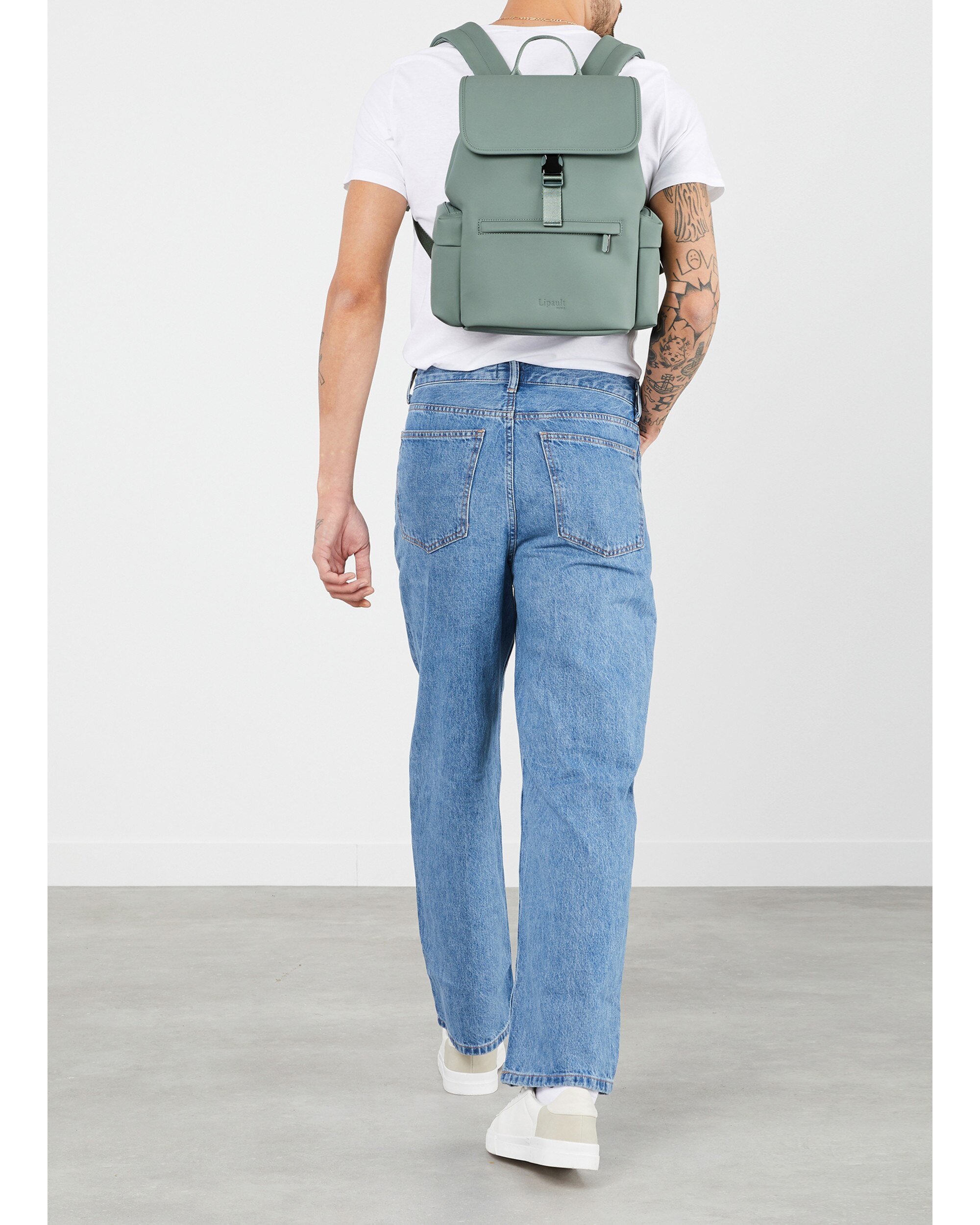 Mochila cargo mini lost in berlin blanda con capacidad de 13 litros - Lipault - Verde Agua Verde Agua-6