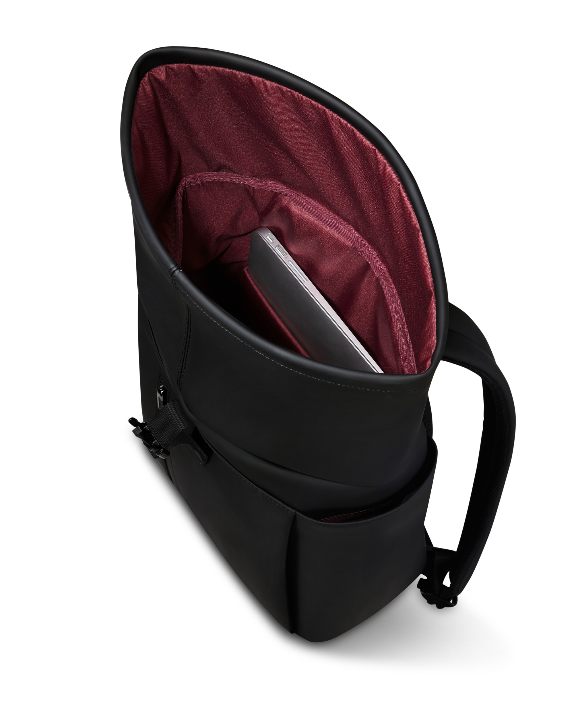 Mochila rolltop Lost in Berlin blanda con capacidad de 19 litros - Lipault - Negro Negro-6