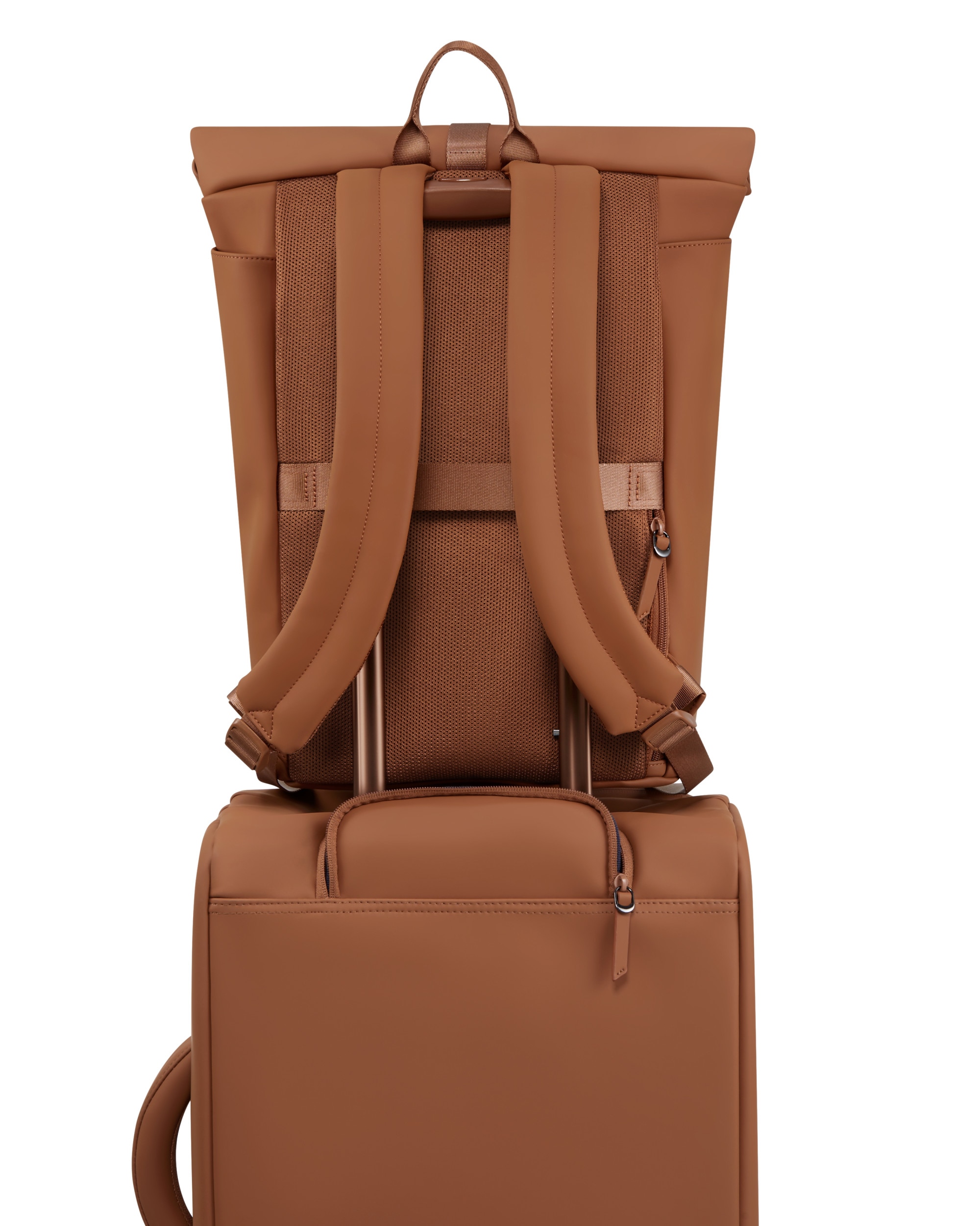 Mochila rolltop Lost in Berlin blanda con capacidad de 19 litros - Lipault - Marrón claro Marrón claro-5