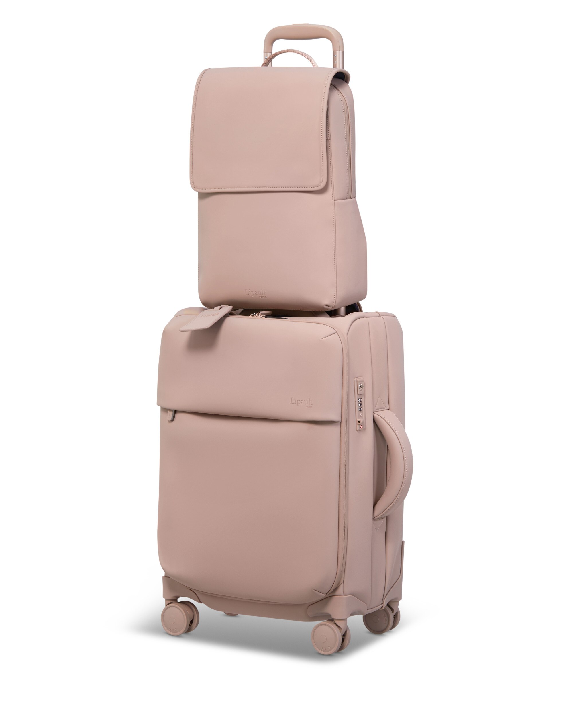 Mochila square Lost in Berlin blanda con capacidad de 12 litros - Lipault - Rosa Rosa-4