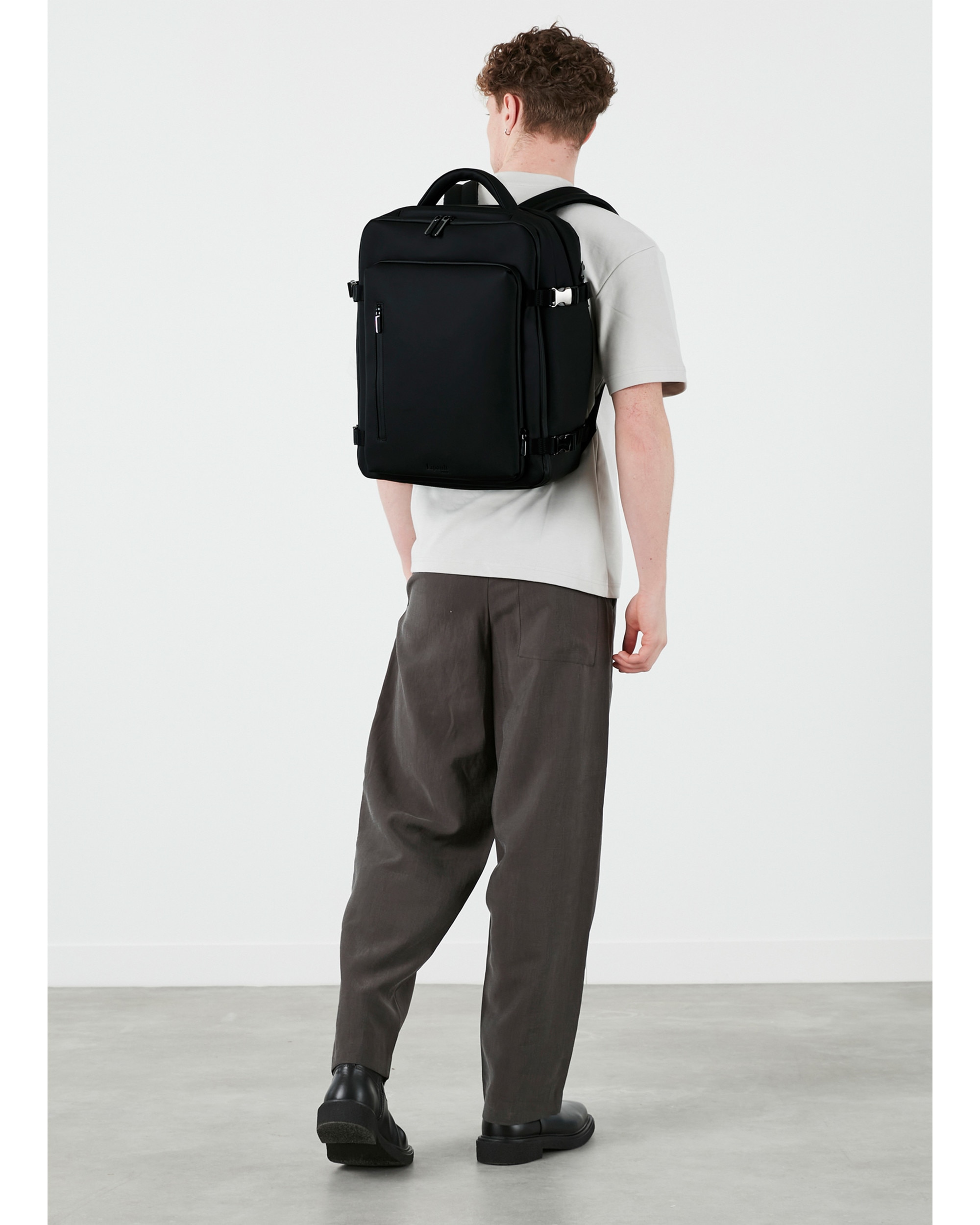 Mochila de viaje underseater Lost in Berlin blanda con capacidad de 31 litros - Lipault - Negro Negro-4