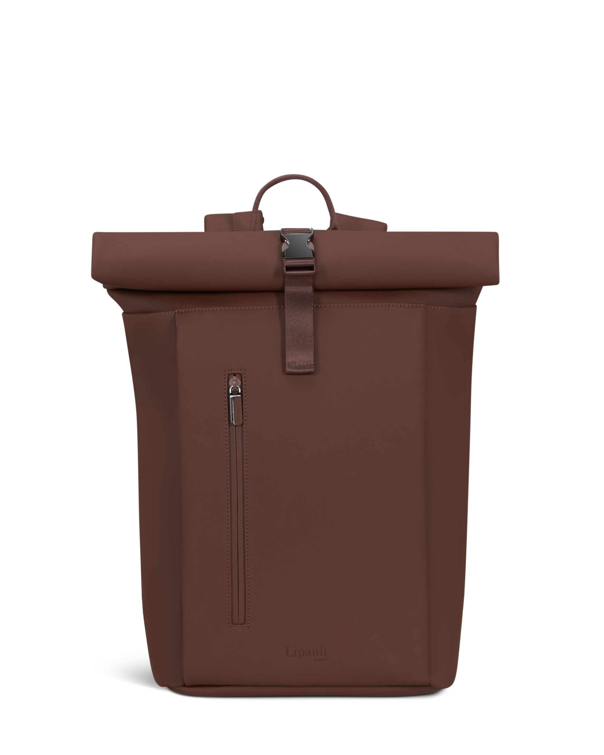 Mochila rolltop Lost in Berlin blanda con capacidad de 19 litros - Lipault - Marrón oscuro Marrón oscuro-4