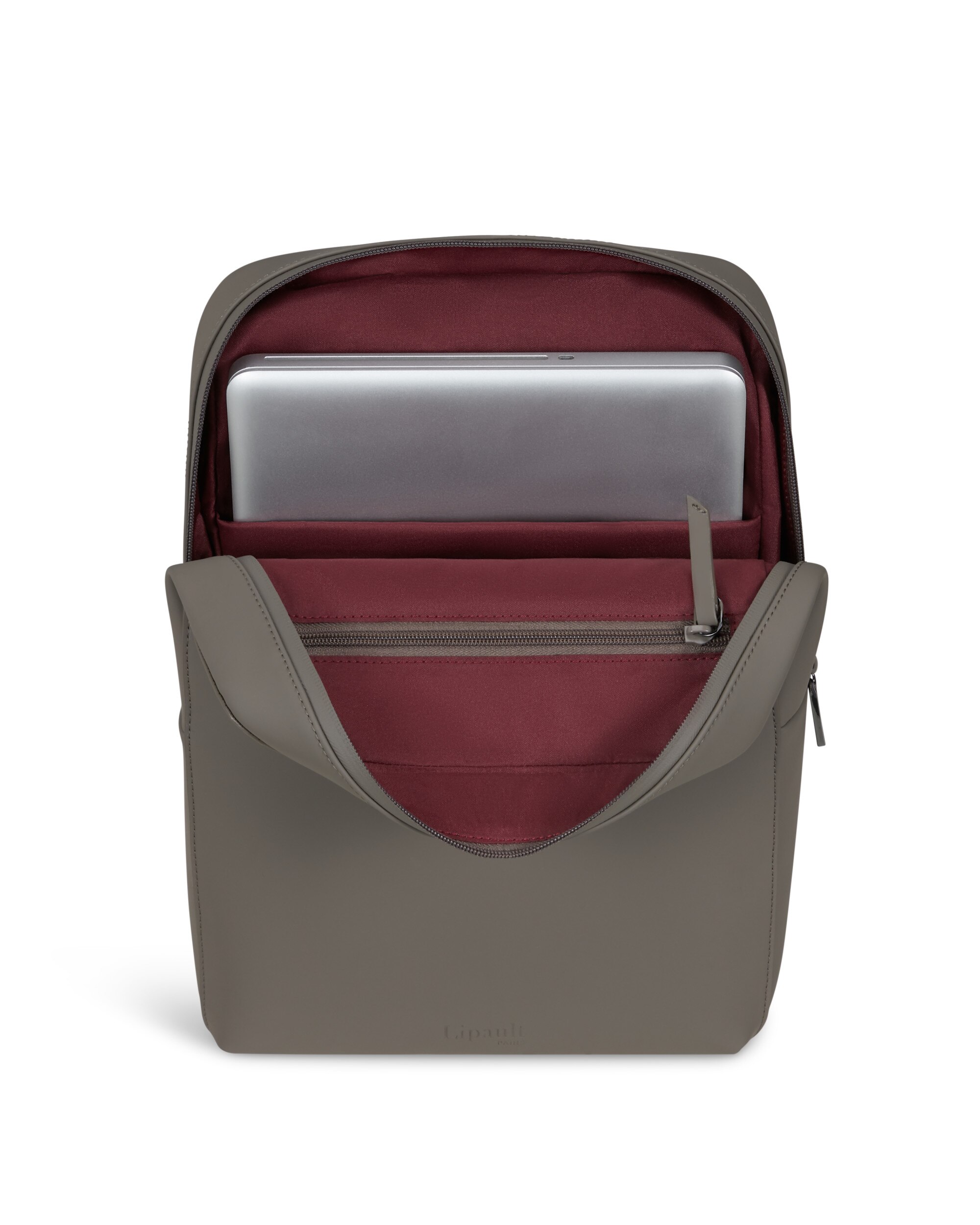 Mochila square Lost in Berlin blanda con capacidad de 12 litros - Lipault - Ceniza Ceniza-3