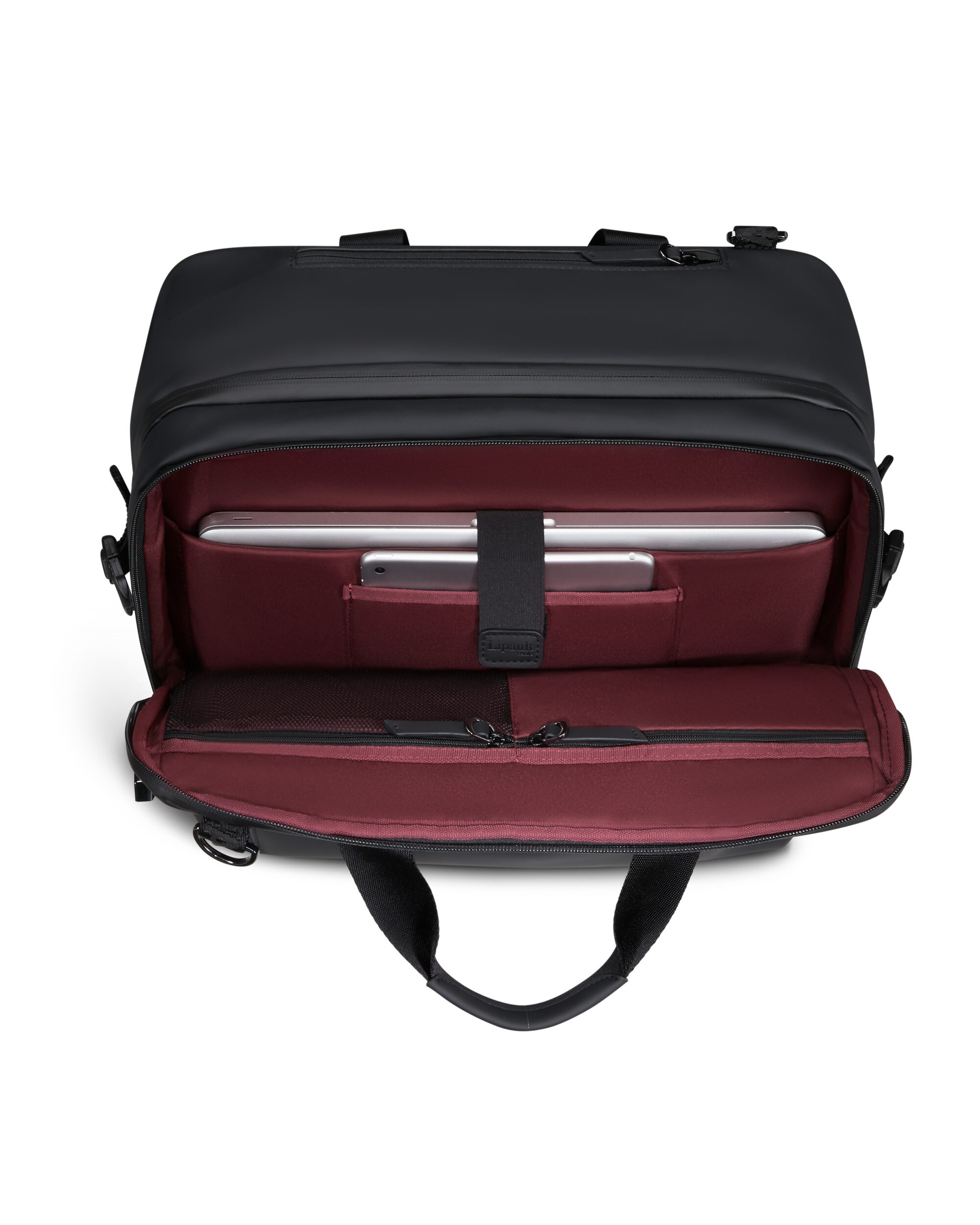 Maletín para portátil de 16'' Lost in Berlin blando con capacidad de 26 litros - Lipault - Negro Negro-5