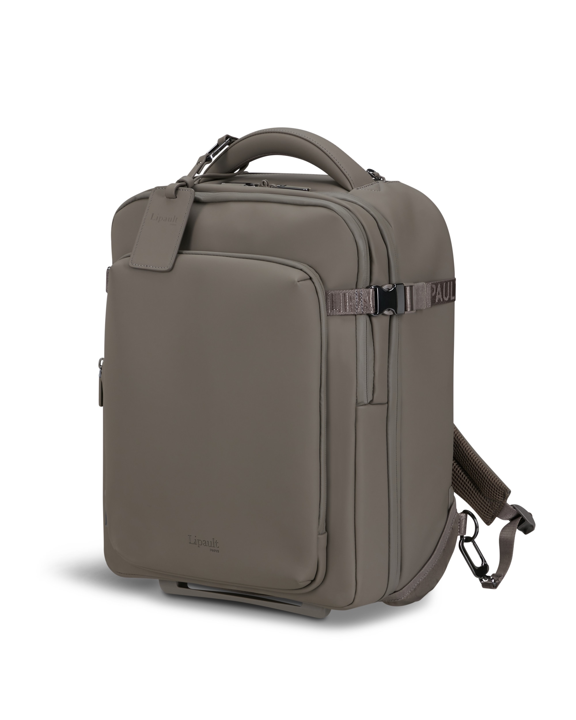 Imagen 0 de Mochila Pro con ruedas para portátil de 16'' Lost in Berlin blanda con capacidad de 22 litros Ceniza