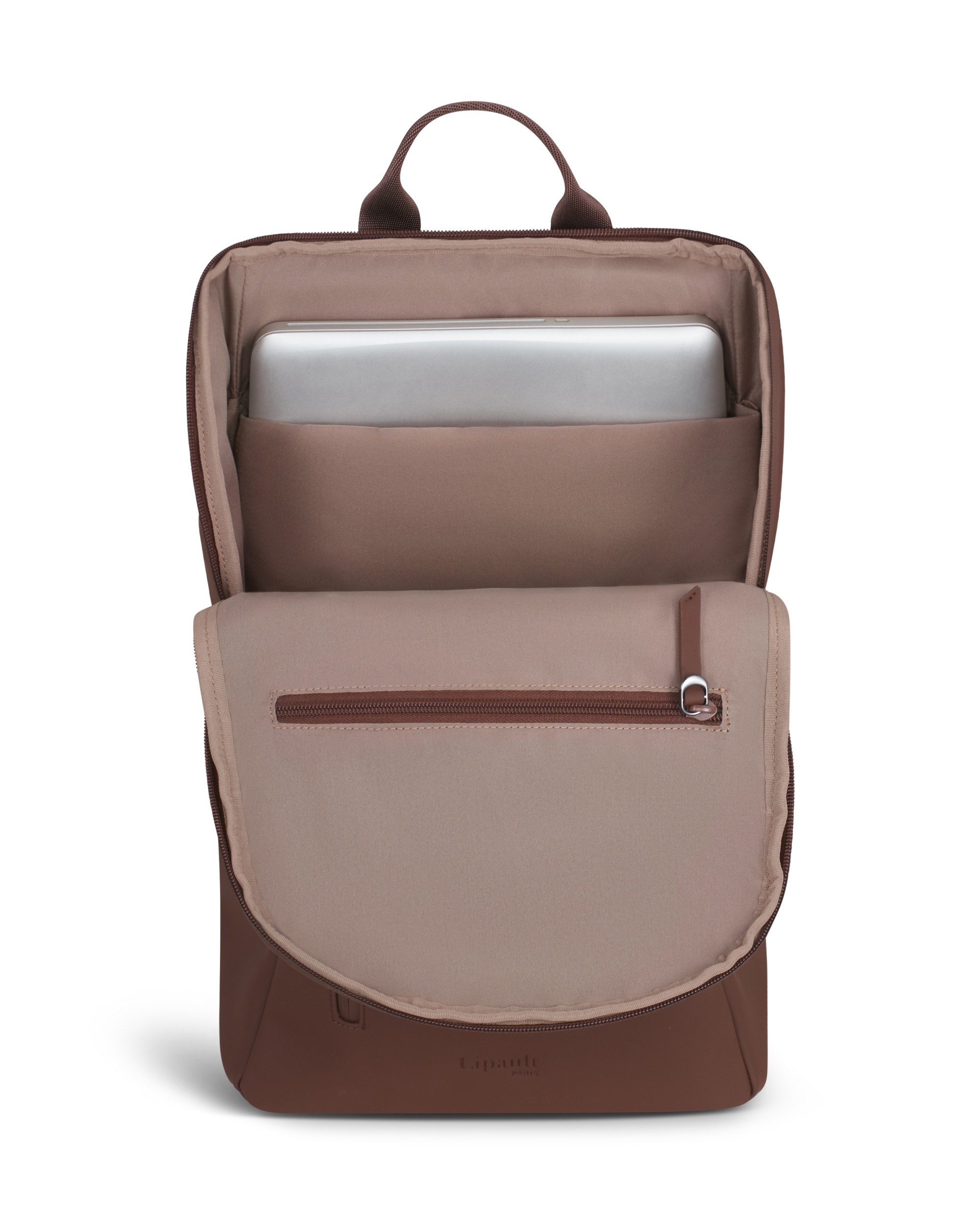 Mochila Saint-Germain blanda con capacidad de 18 litros - Lipault - Marrón oscuro Marrón oscuro-3