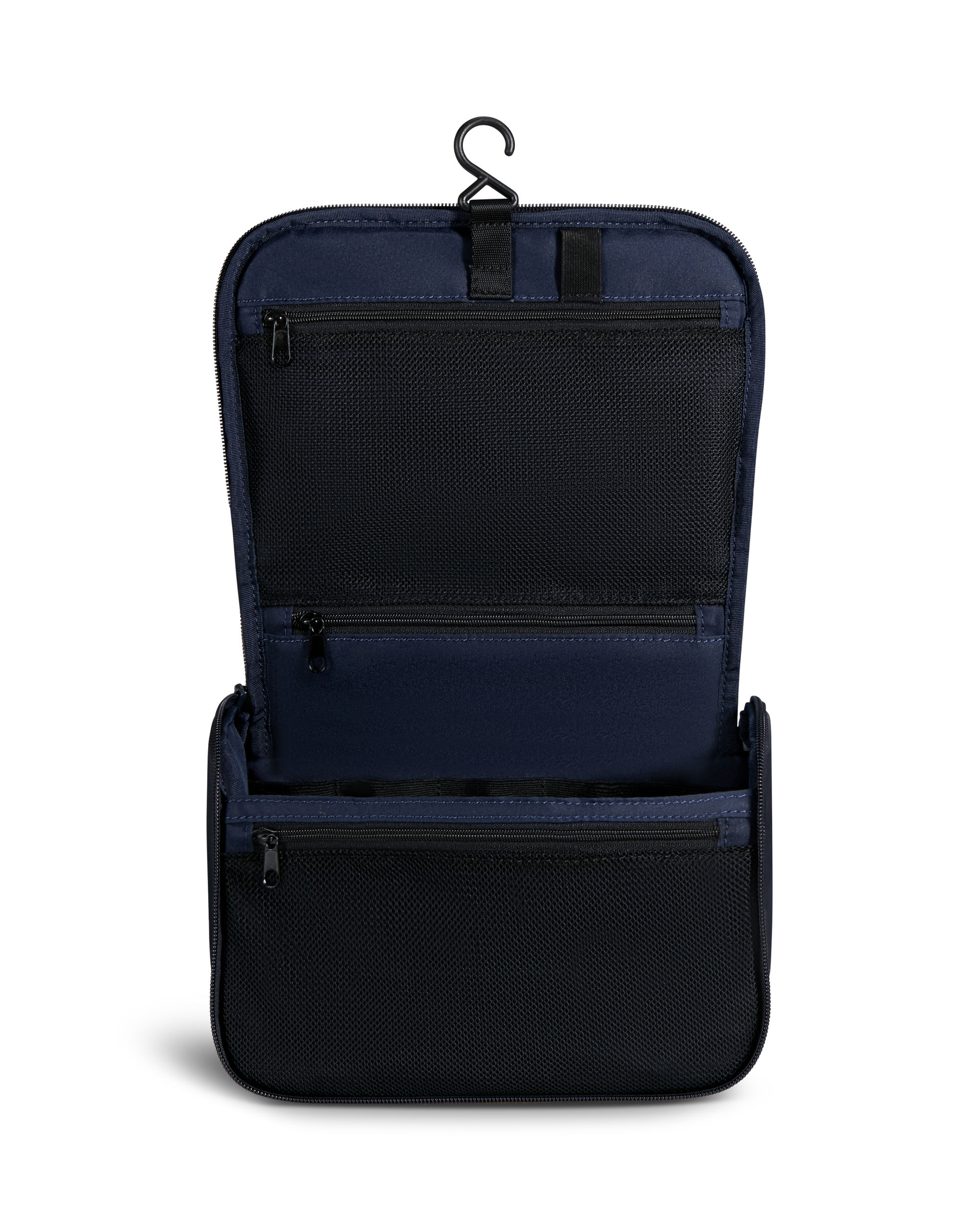 Imagen 2 de Neceser de mujer plume accessoires de nylon resistente al agua con bolsillos interiores - Lipault - Azul índigo Azul índigo