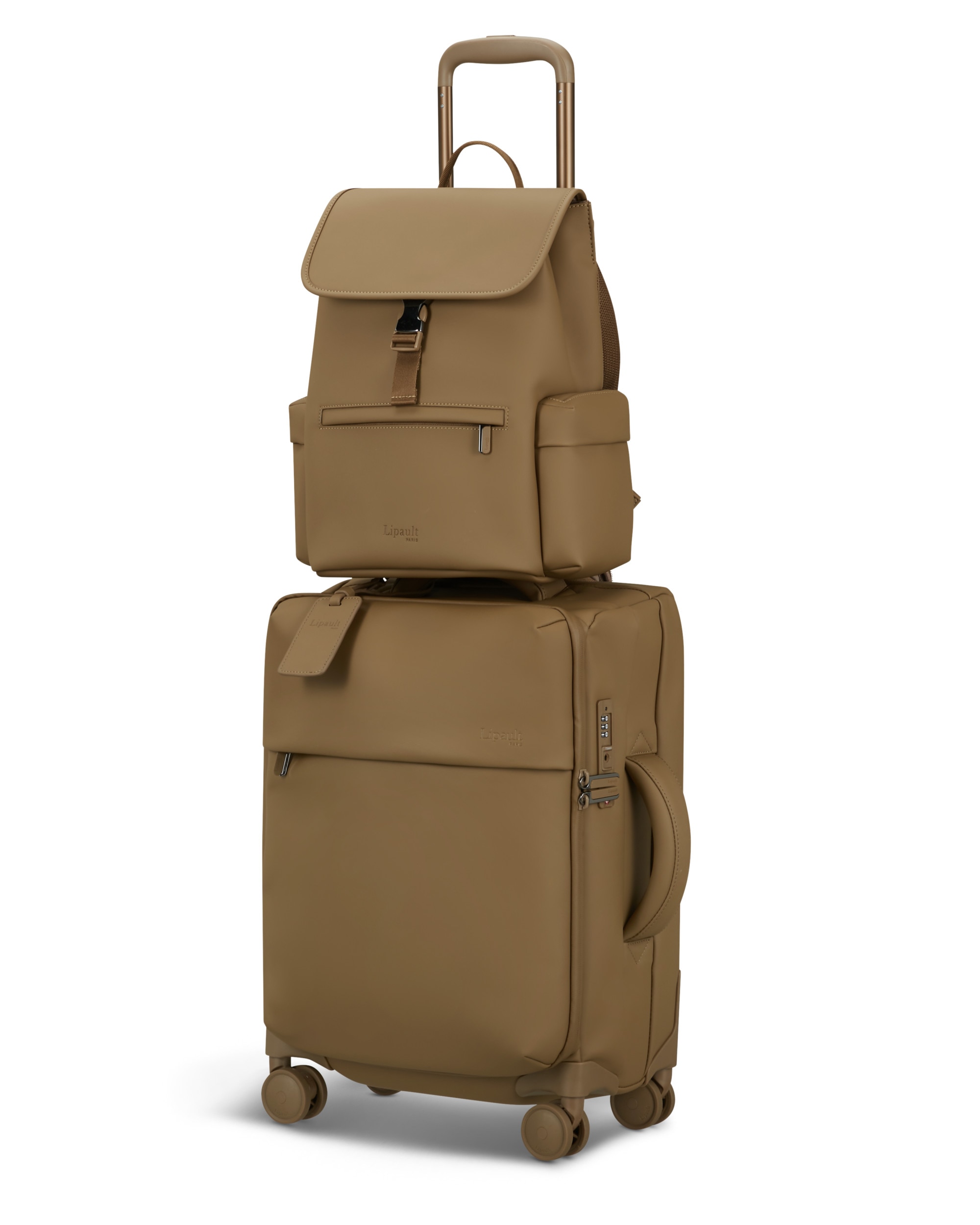 Mochila cargo mini lost in berlin blanda con capacidad de 13 litros - Lipault - Dorado Dorado-6
