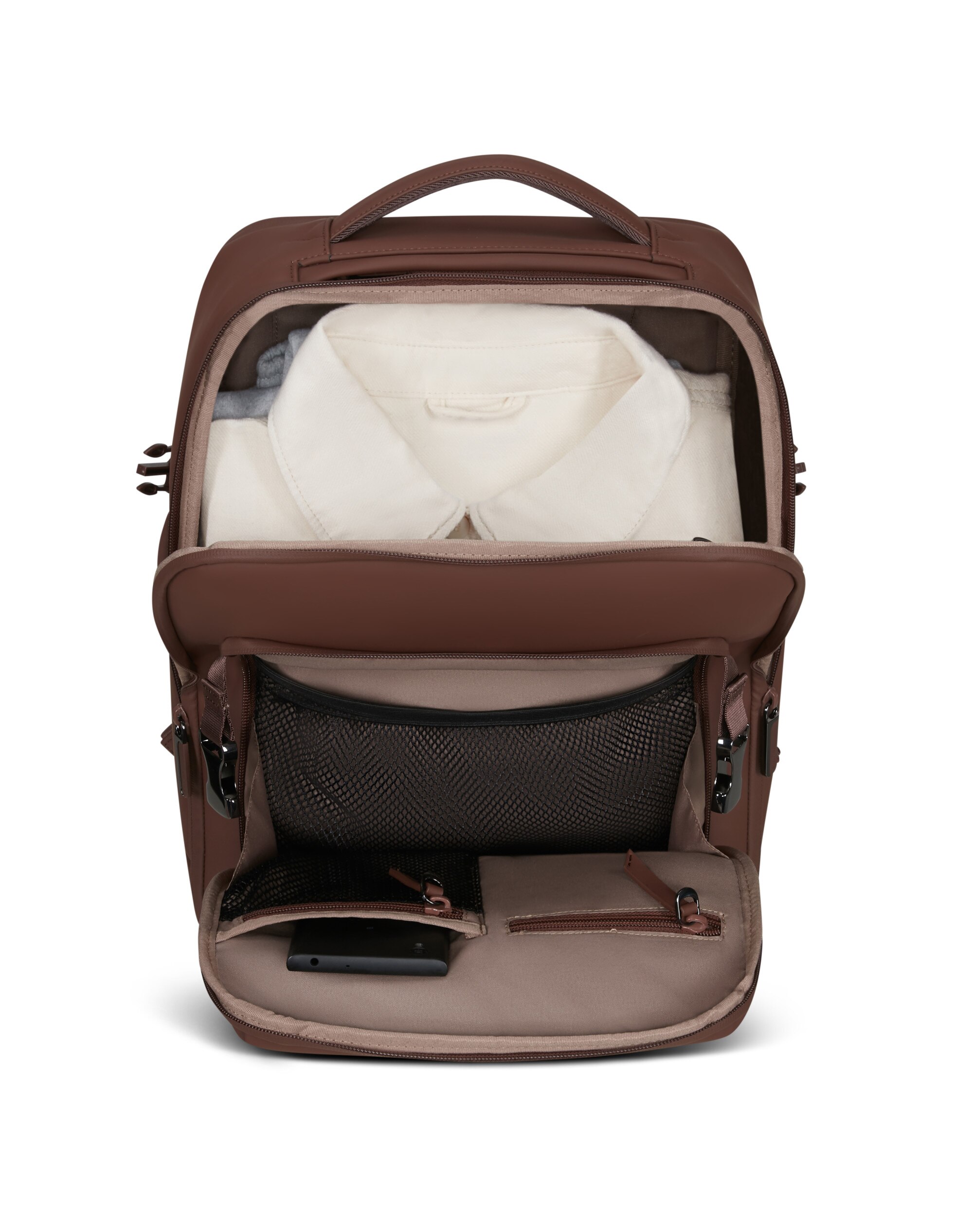 Mochila pro para portátil de 16'' lost in berlin blanda con capacidad de 22 litros - Lipault - Marrón Marrón-6