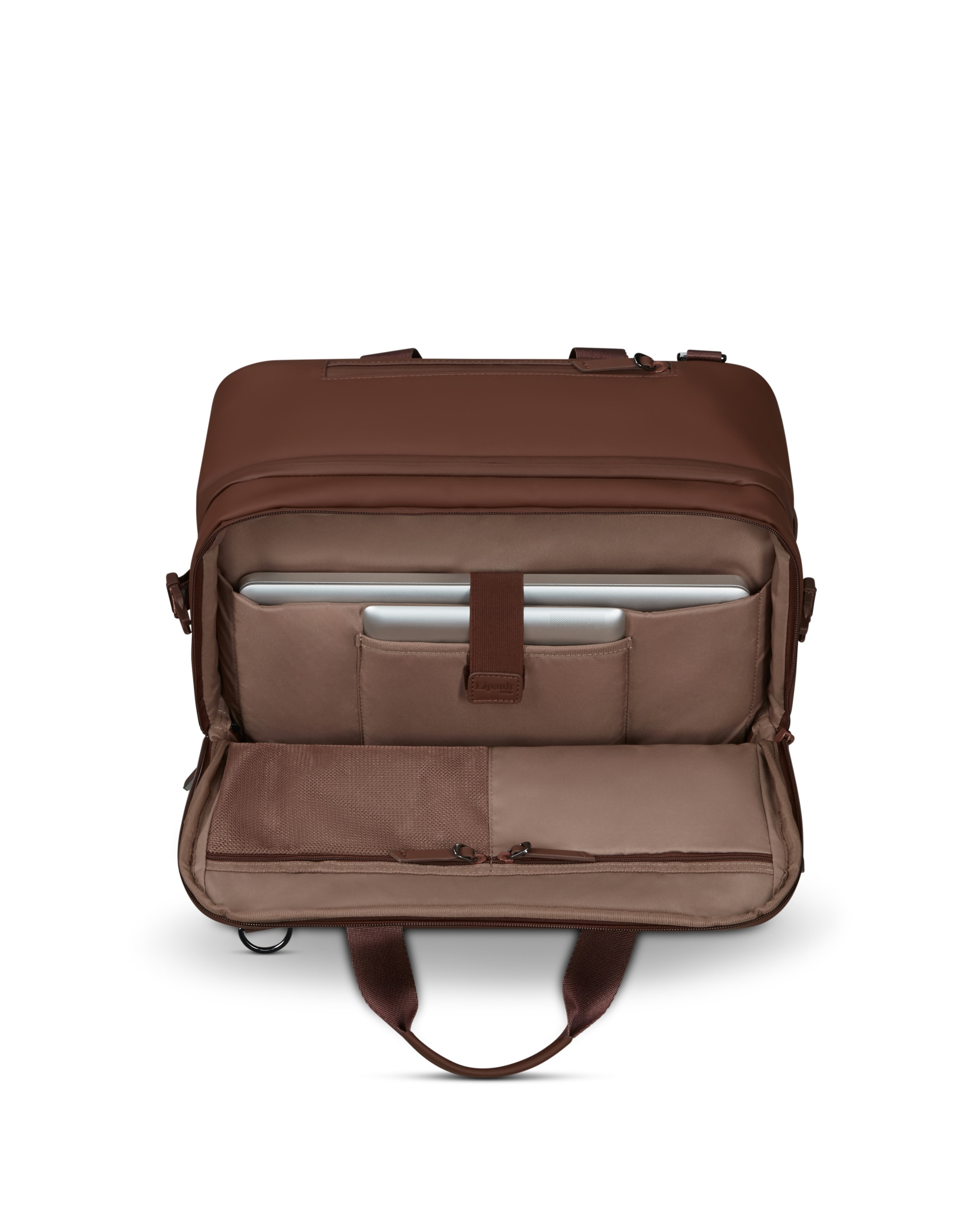 Maletín para portátil de 16'' lost in berlin blando con capacidad de 26 litros - Lipault - Marrón Marrón-4