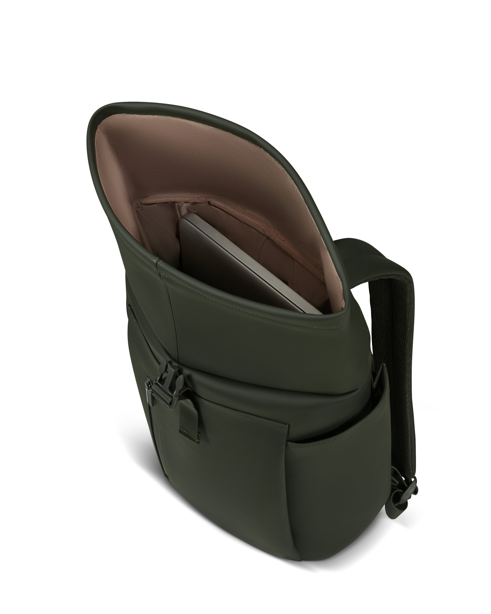Mochila rolltop lost in berlin blanda con capacidad de 19 litros - Lipault - Kaki Kaki-4