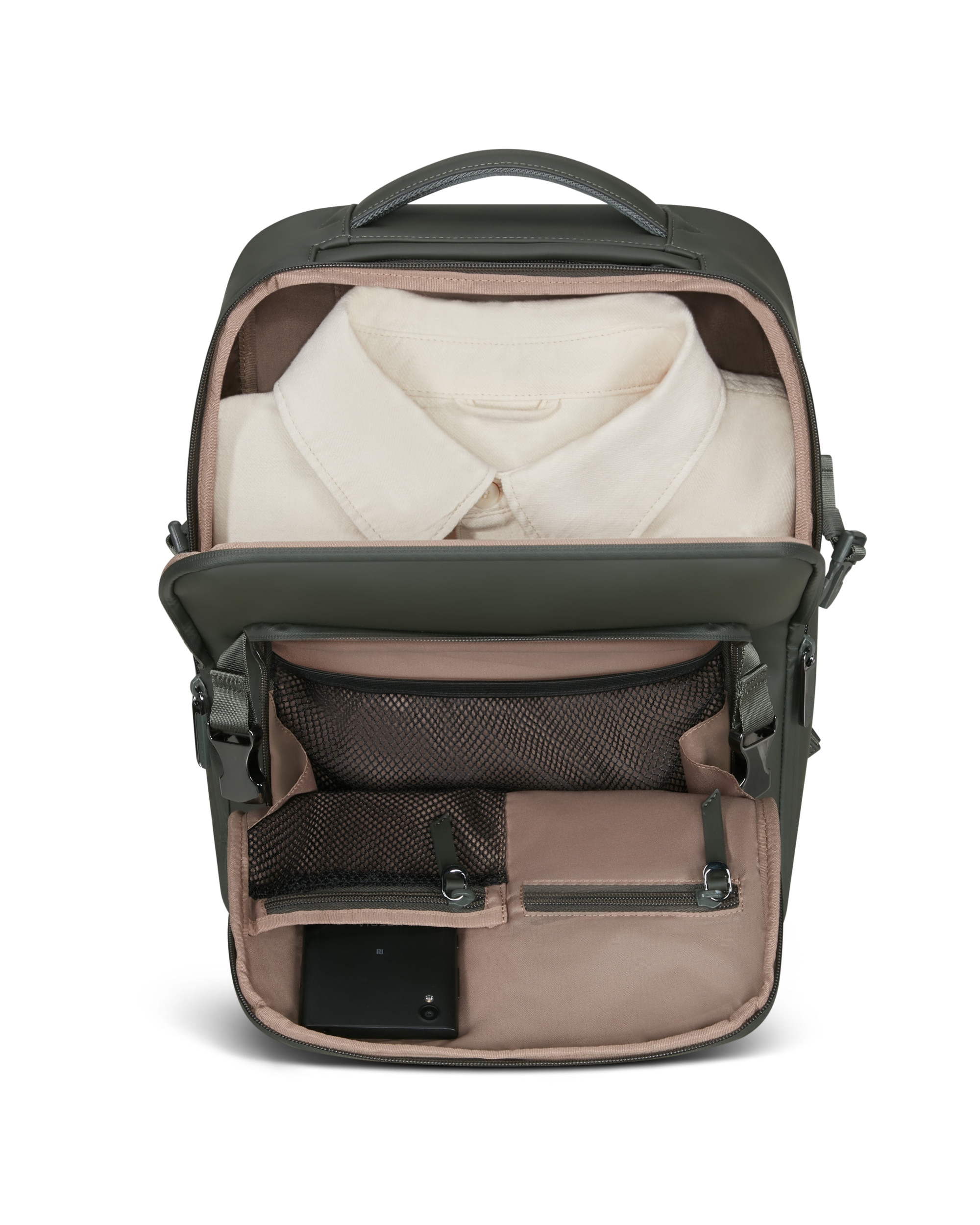 Mochila pro para portátil de 16'' lost in berlin blanda con capacidad de 22 litros - Lipault - Kaki Kaki-6
