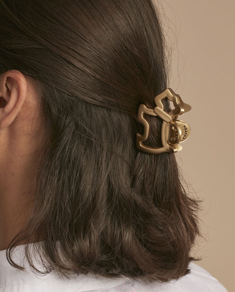 Pinza para el pelo scotajou pequeña - Agatha Paris - Oro Oro-2