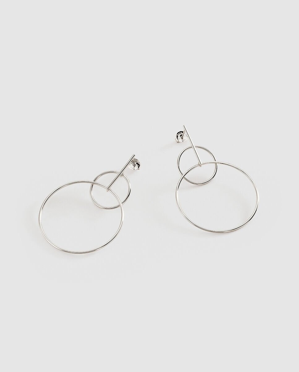 Pendientes largos cassini plata Intemporales Plata-1