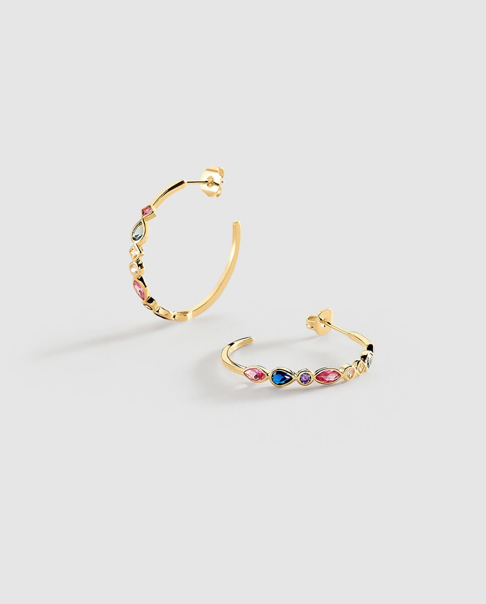 Mini criollas circonitas formas dif Prisma Multicolor-1