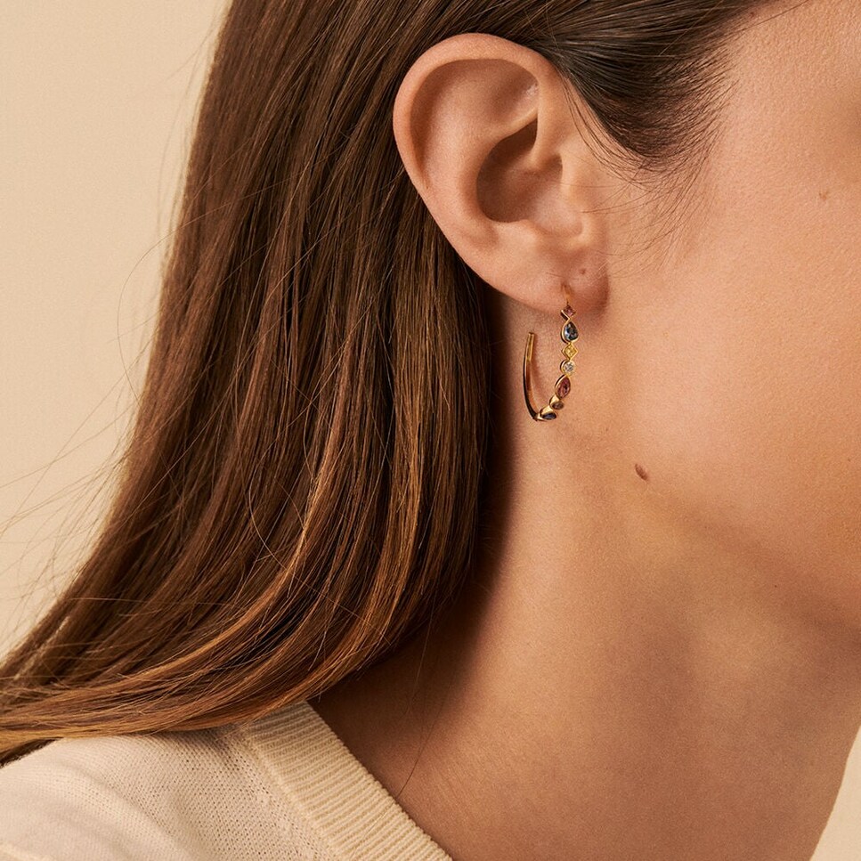 Mini criollas circonitas formas dif Prisma Multicolor-3