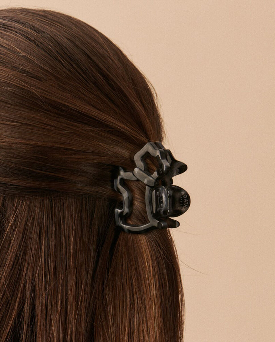 Pinza para el pelo scotajou pequeña - Agatha Paris - Marrón Marrón-2