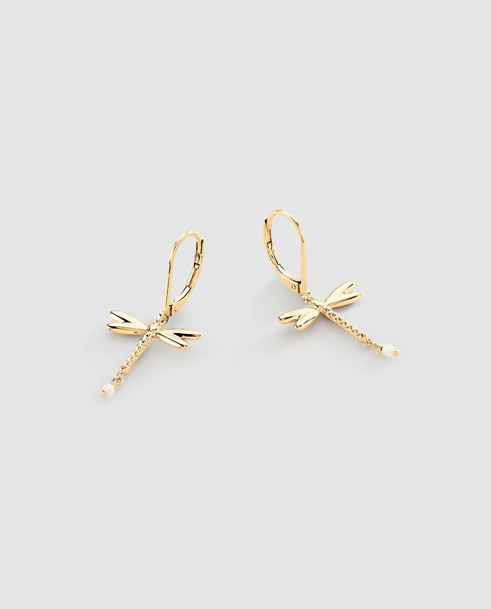Imagen 1 de Pendientes libelula y moonstone Fly - Agatha Paris - Oro Oro
