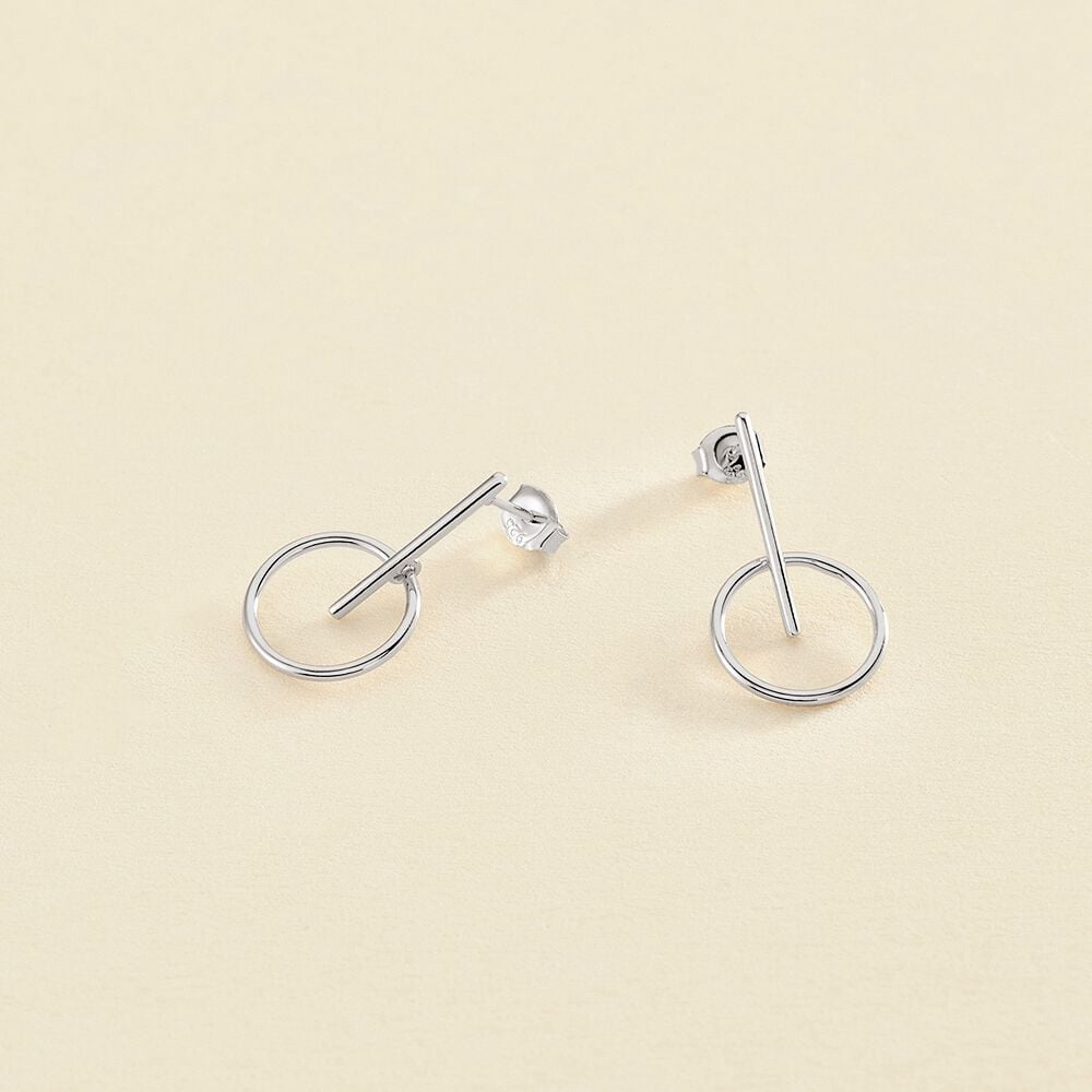 Imagen 4 de Pendientes largos philring plata Femme - Agatha Paris - Plata Plata