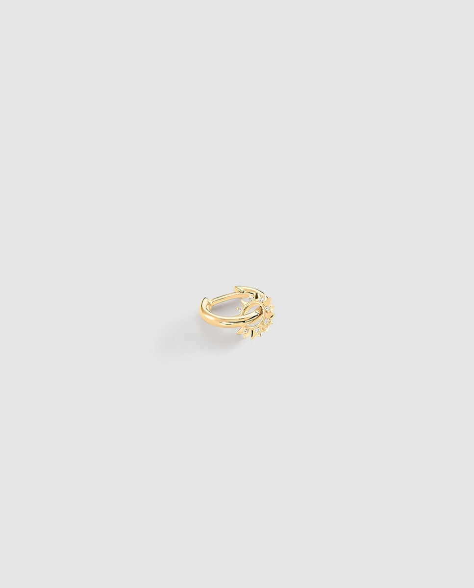 Imagen 1 de Piercing criolla sunshine - Agatha Paris - cristal / - Dorado Dorado