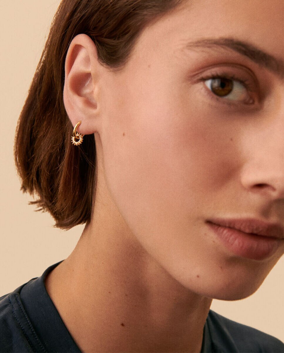 Imagen 2 de Piercing criolla sunshine - Agatha Paris - cristal / - Dorado Dorado