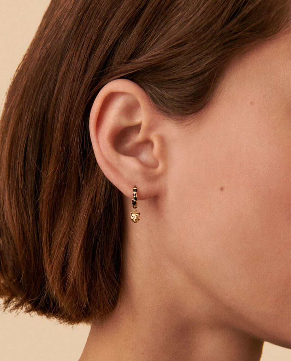 Imagen 2 de Piercing criolla leopard - Agatha Paris - negro / oro mix match - Negro Negro