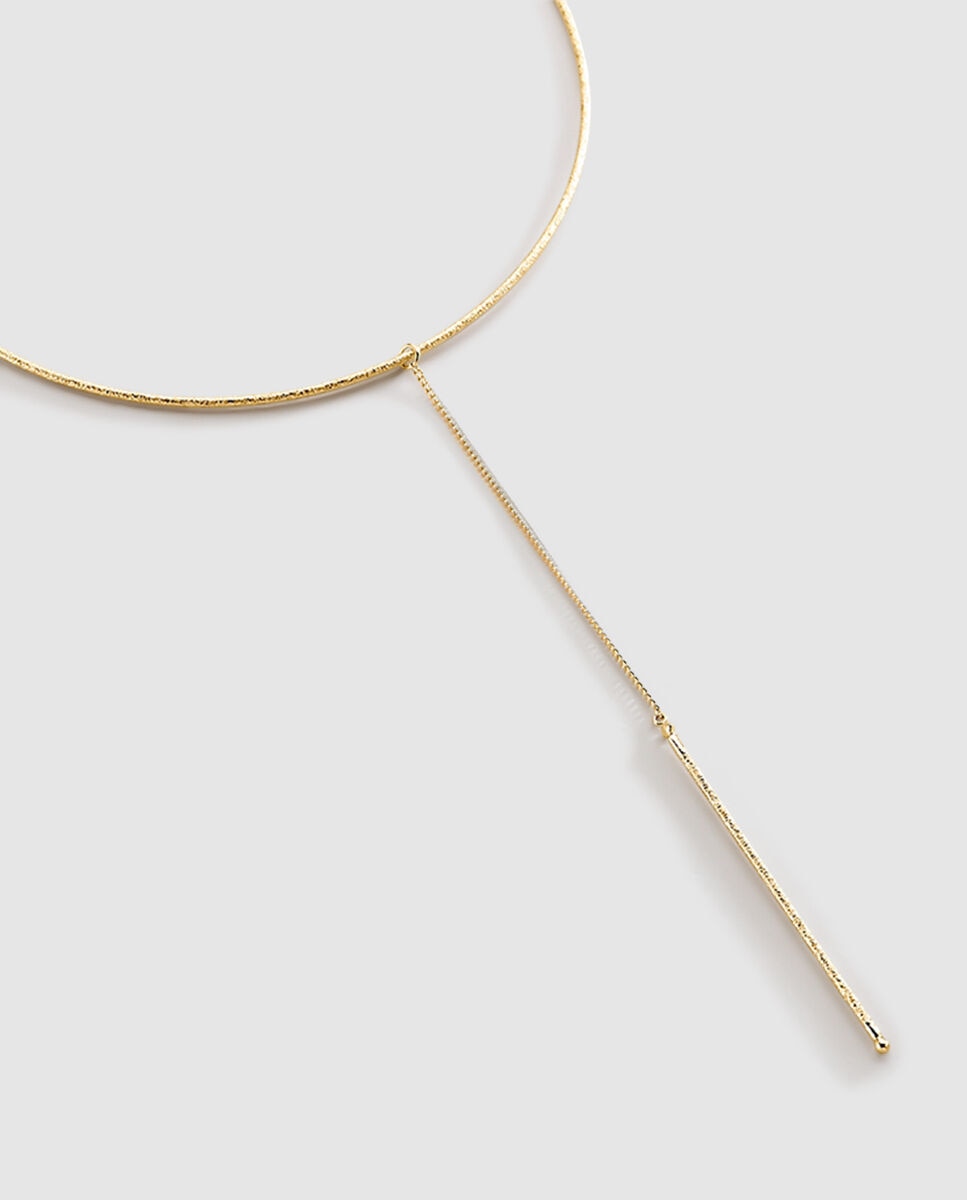 Collar midi maat - dorado maria pombo texto goddess