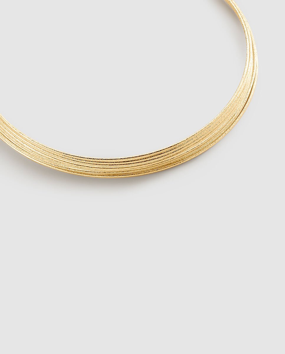 Imagen 0 de Collar tipo chocker maat - dorado maria pombo texto goddess Dorado
