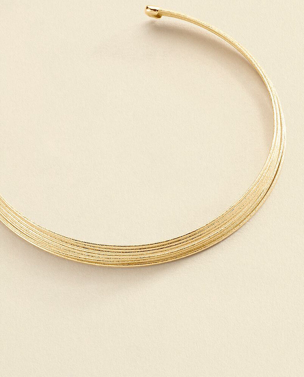 Imagen 0 de Collar tipo chocker maat - dorado maria pombo texto goddess Dorado