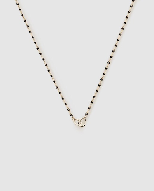 Imagen 0 de Collar corto negro plata Smarty Ss