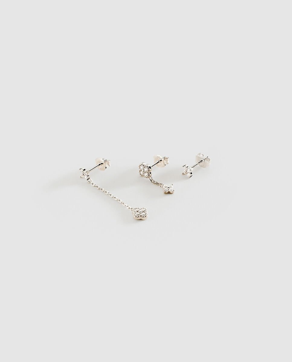 Imagen 1 de Piercing mini beloved - cristal / plateado mix match Plateado