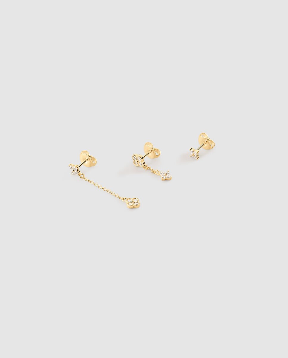 Piercing mini cristal dorado - Agatha Paris - Oro Oro-1