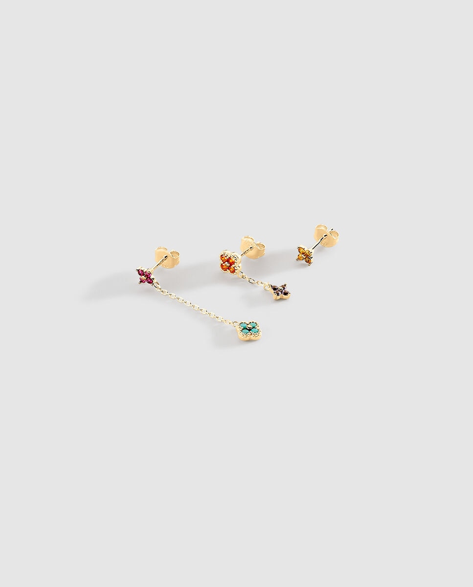 Piercing mini mix& match - Agatha Paris - multicolor / oro - Multicolor Multicolor-1