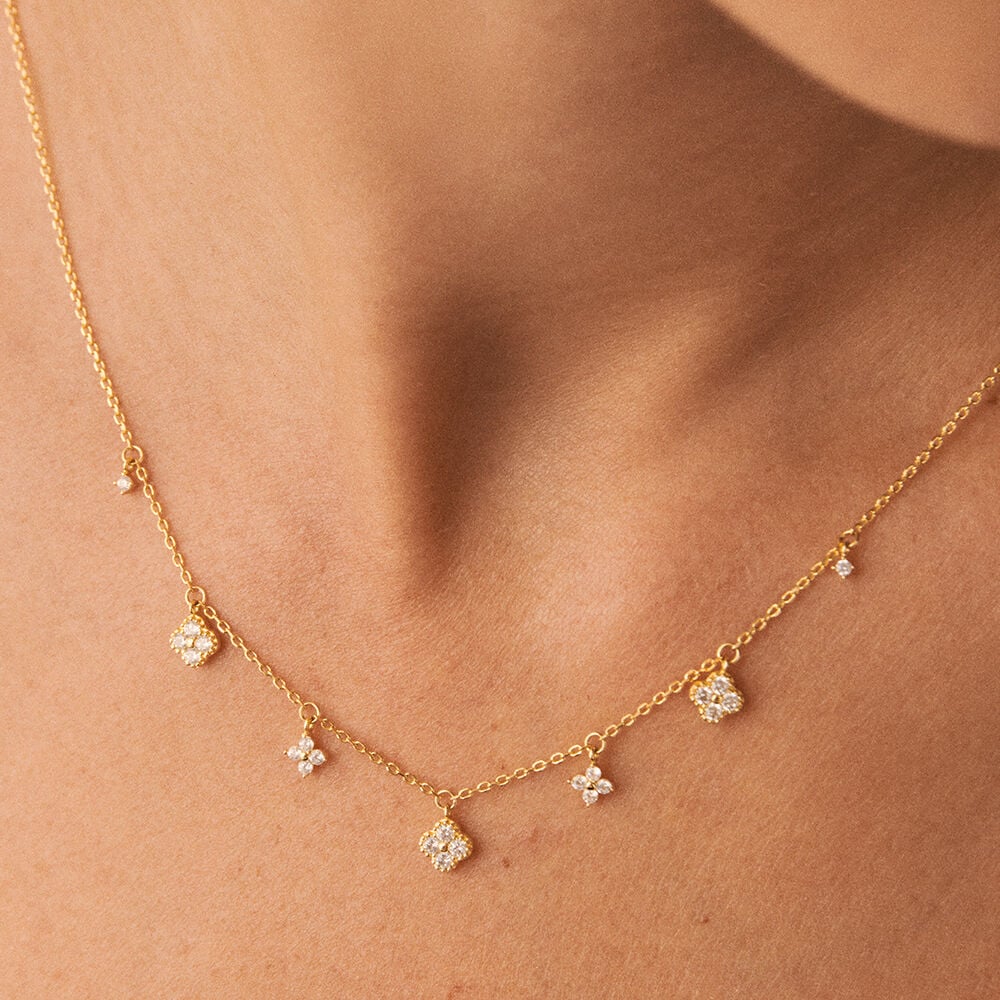 Imagen 3 de Collar corto Beloved cristal dorado - Agatha Paris - Oro Oro