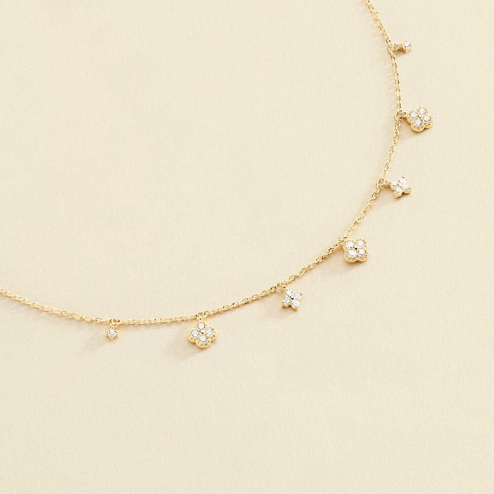Imagen 4 de Collar corto Beloved cristal dorado - Agatha Paris - Oro Oro