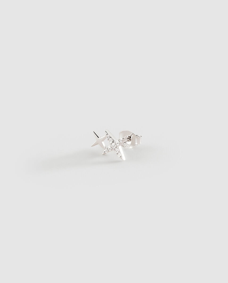 Imagen 1 de Piercing mini mix & match - Agatha Paris - cristal / plateado - Blanco Blanco