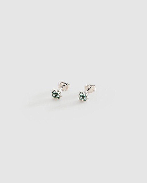 Imagen 0 de Pendientes cortos Beloved turquesa plata