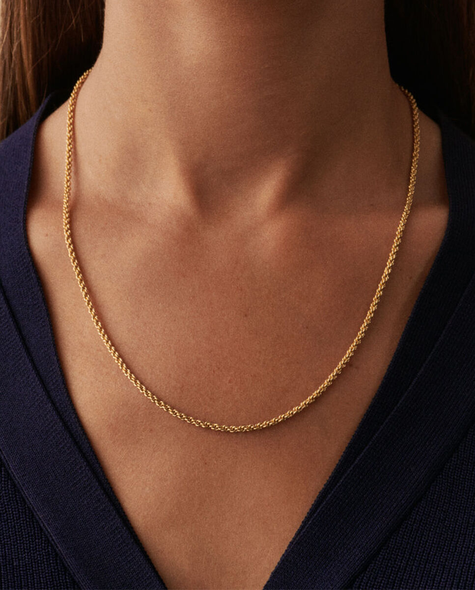 Imagen 4 de Collar midi cordón - dorado maría pombo lucky - Dorado Dorado