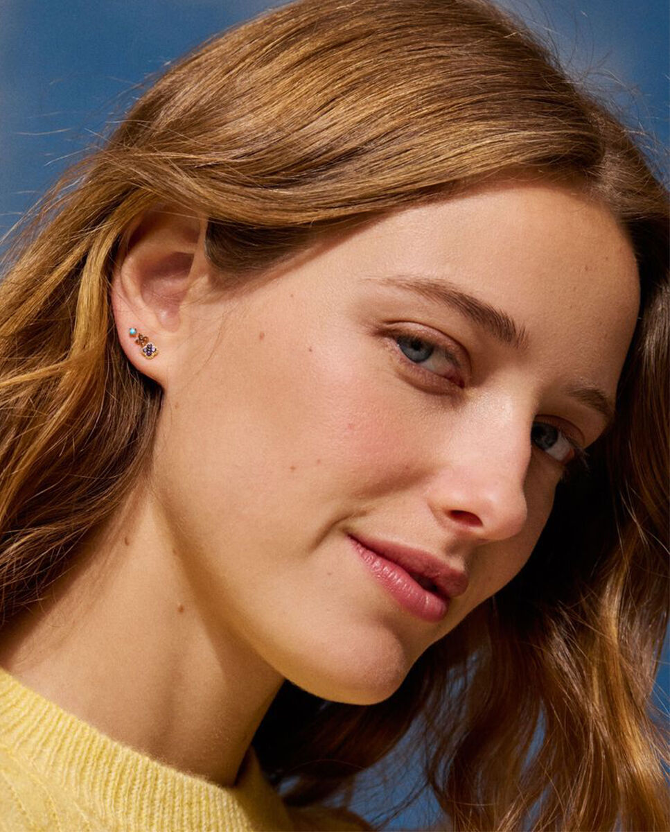 Imagen 3 de Piercing mini mix& match - Agatha Paris - multicolor / oro - Multicolor Multicolor