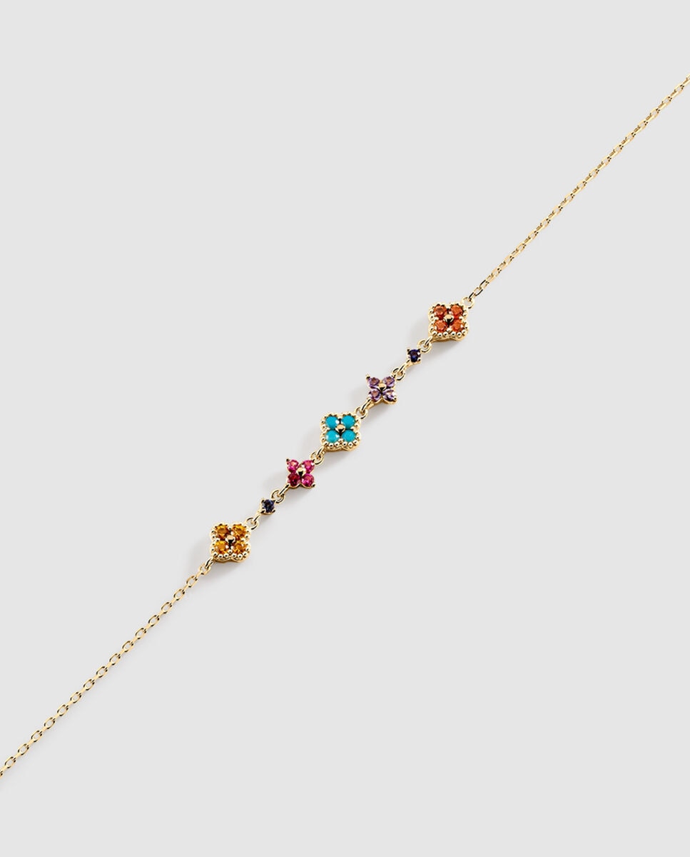Pulsera de cadena beloved - Agatha Paris - multicolor / oro - Multicolor Multicolor-1