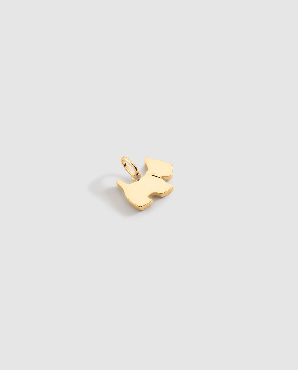 Colgante talismans de rodio acabado en oro con forma de perrito - Agatha Paris - Dorado Dorado-1