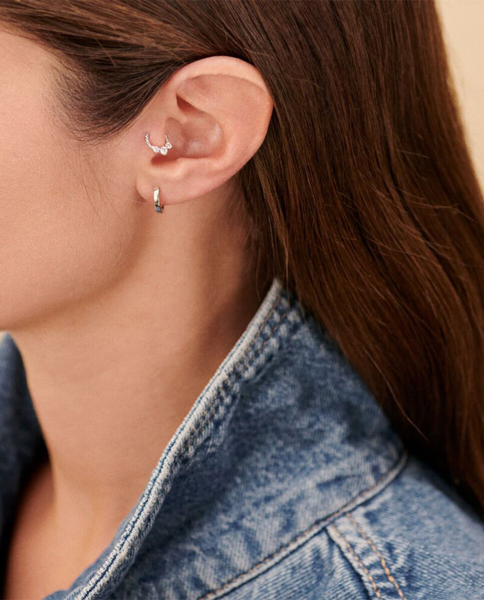 Imagen 2 de Piercing hélix & tragus mix& match - Agatha Paris - cristal / - Plateado Plateado