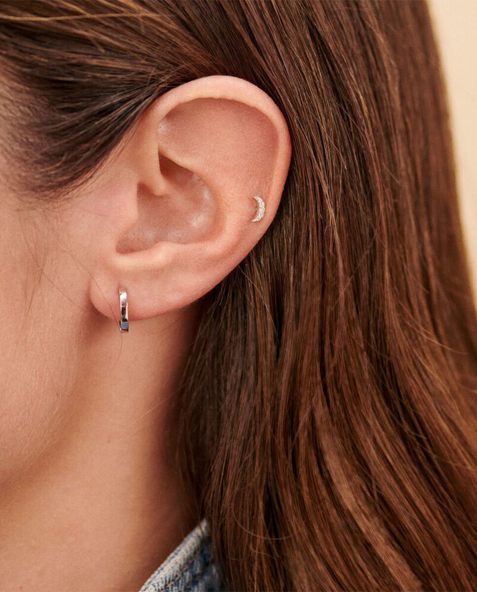 Piercing hélix & tragus mix& match - cristal / plateado Plateado Agatha Paris Plateado-3